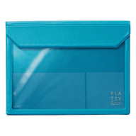 A5 Clear File Case light blue