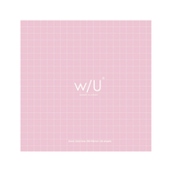 w/U Square Sticky Notes - Grid pink