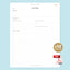 Action plan template with Adobe PDF icon on a light blue background