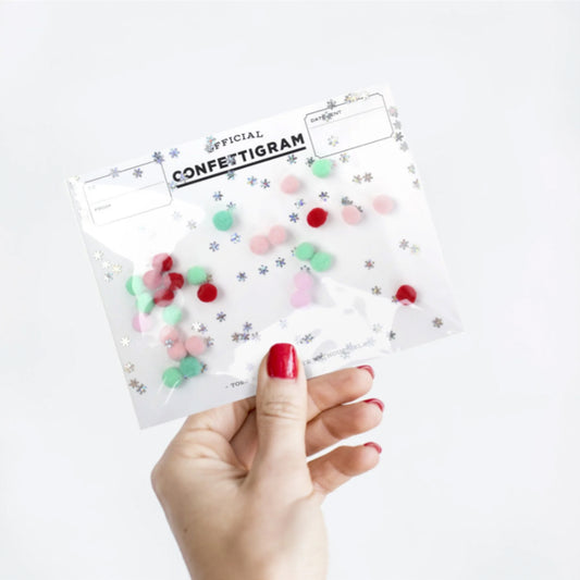 Copy of Confettigram™ Card - Christmas Pom Poms