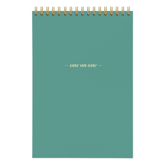 One On One Spiral Notepad caribbean blue