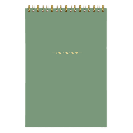 One On One Spiral Notepad matcha