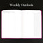 Goal Planner August-July - Bookcloth Cover weekly outlook