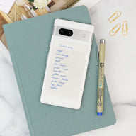 w/U Slim Sticky Notes - List on a phone