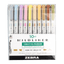 Zebra Double Ended Mildliner Markers - Assorted 10-Pack neutral