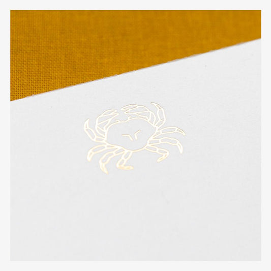 Ink and Volt Crab Faceted Foil Notepad detail