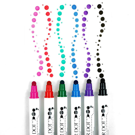 Kuretake Clean Color Dot - Assorted 6-Pack