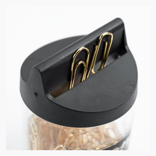 Leone Dellera Gold-Plated Paper Clips and Dispenser