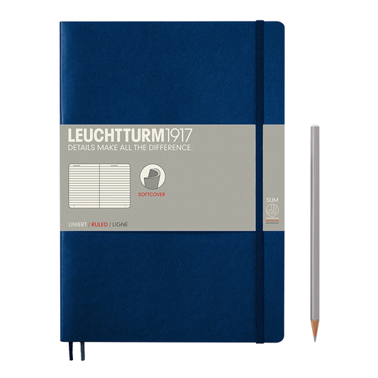 Leuchtturm1917 Composition Softcover Notebook lined navy