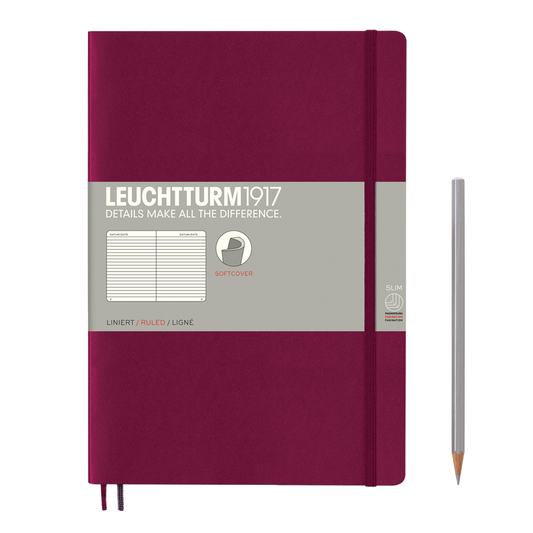 Leuchtturm1917 Composition Softcover Notebook lined port red