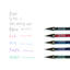 Pilot G-Tec-C Gel Rolling Ball Assorted Color 5-pack swatch
