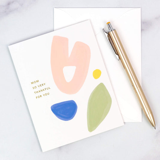 Mom Thankful For You Floral- Single Card