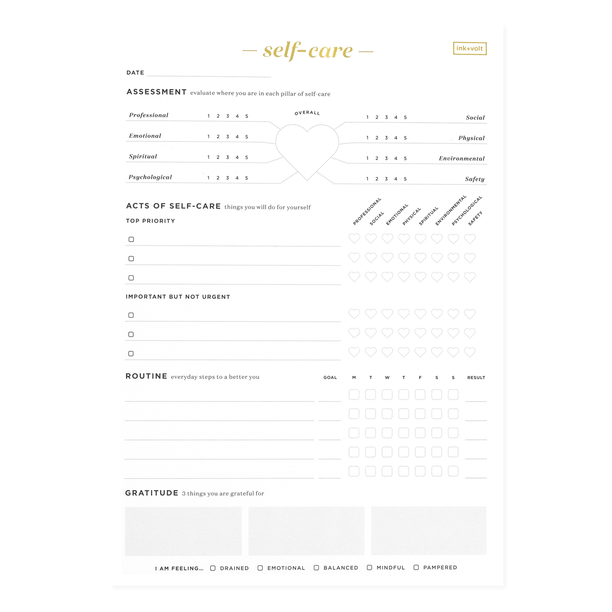 Self-Care Pad – Ink+Volt self-care-pad-ink-volt