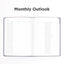 Ink+Volt 6-Month Undated Goal Planner monthly outlook