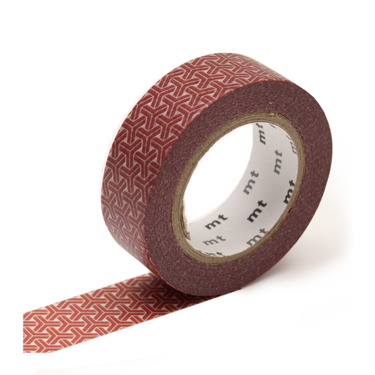 mt washi tape hexagons red