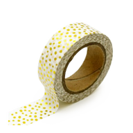 washi tape gold confetti