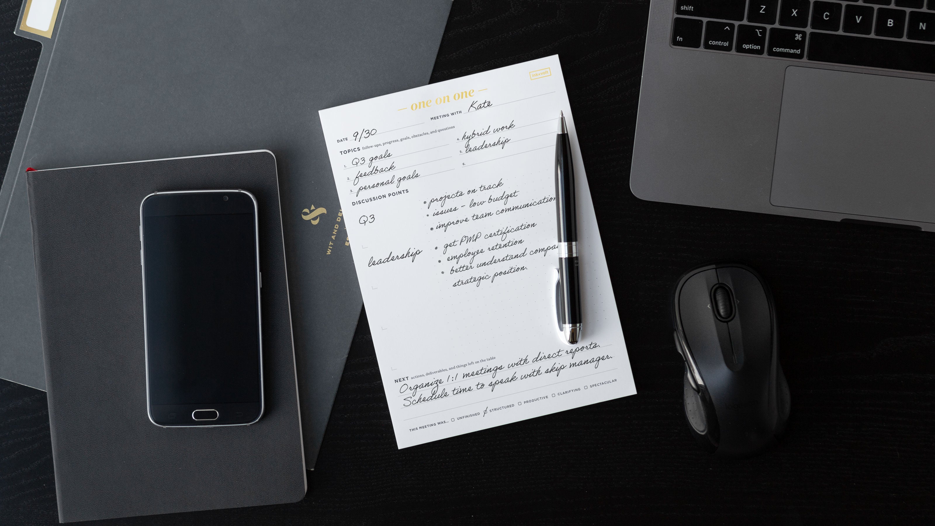 Turnover Note Pads Productivity Notepads – Ink+Volt