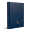Blue notebook with a dandelion design and 'Wish List' text on a white background