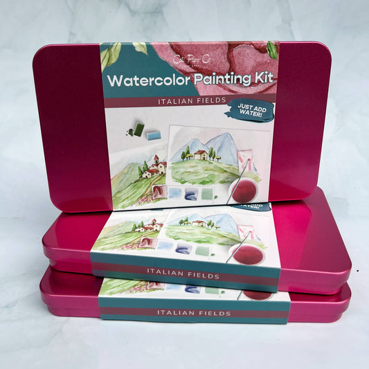 Italian Fields Watercolor Painting Kit Ink+Volt