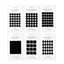 Mini Shape Sticker Set set of 6, black