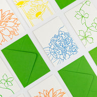 Blossom Letterpress Library - Flat Notecard Set