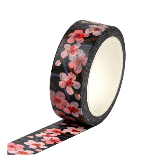 Washi Tape - Florals Night Blooms