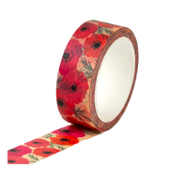 Washi Tape - Florals Poppies