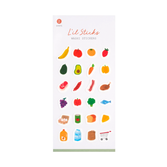 L'il Sticks Washi Stickers - Market