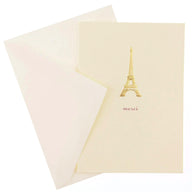 Gold Foil Eiffel Tower - Thank You Card Set