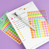 See Through Dot Sticker Set with Task Pad