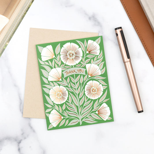 Garden Green - Thank You Card Set