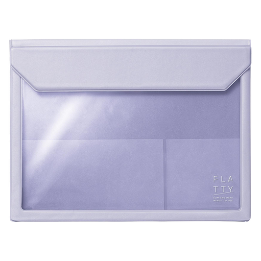 A5 Clear File Case lavender