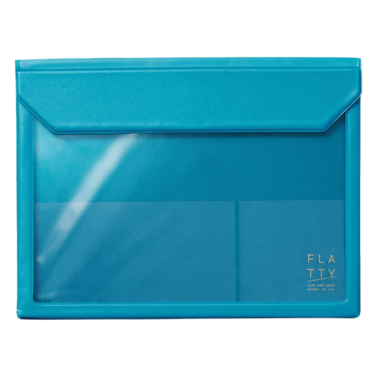 A5 Clear File Case light blue