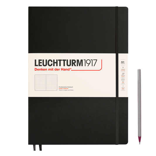 Leuchtturm1917 Master Slim Hardcover Notebook black dot