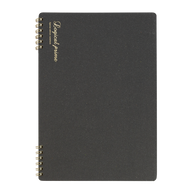 Logical Prime Ring Notebook-Grid B5 Charcoal