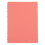 Coral notebook with 'SEPTCOULEUR' branding on a black background