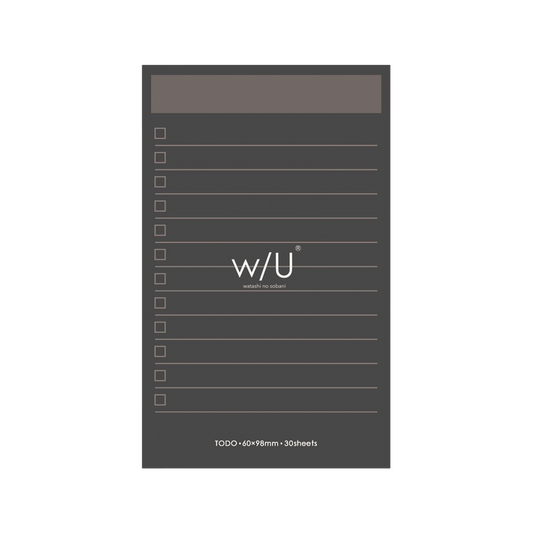 w/U Slim Sticky Notes - List grey