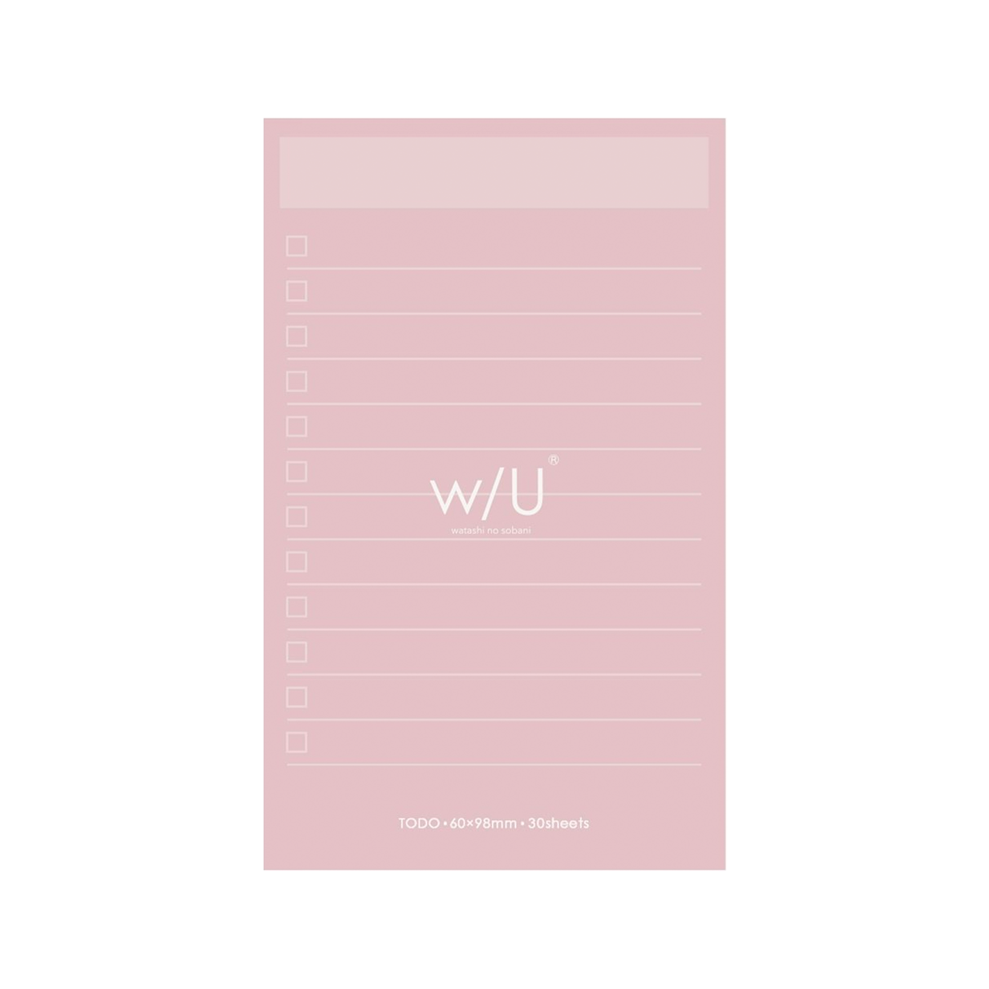 w U Slim Sticky Notes List