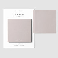 Note Neutrality Sticky Notes Linen