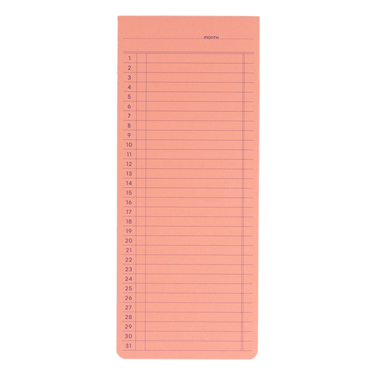 Monthly List Sticky Memo Pad