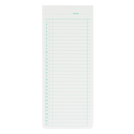 Monthly List Sticky Memo Pad White