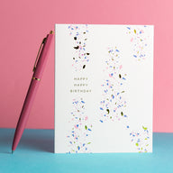 Colorful Confetti Pop - Birthday Single Card