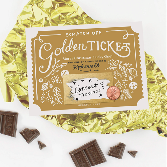 Scratch-Off Card - Christmas Golden Ticket