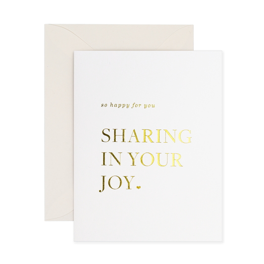 Sharing Your Joy - Single Card