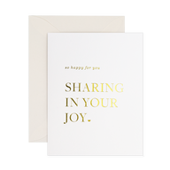 Sharing Your Joy - Single Card