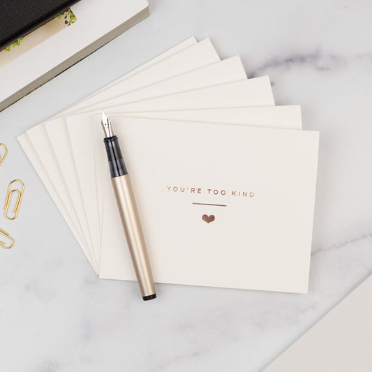 You're Too Kind - Thank You Card Set