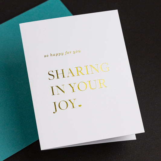 Sharing Your Joy - Single Card