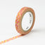 Washi Tape - Skinny 7mm pink and yellow watercolor