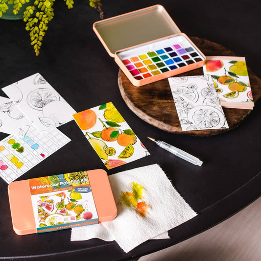 Citrus Fruits Watercolor Painting Kit