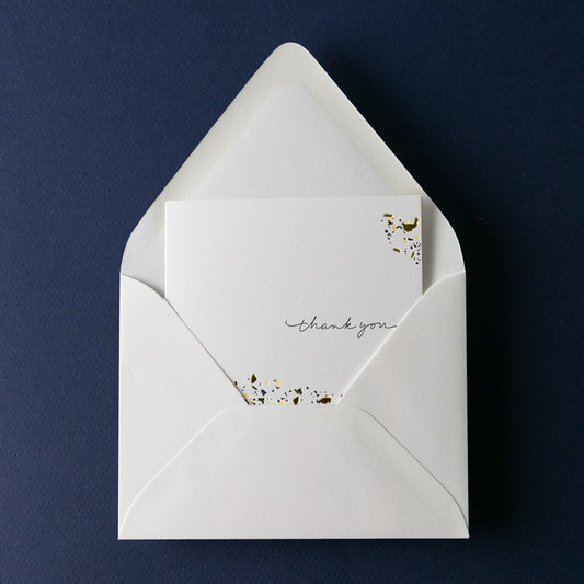 Foil Confetti - Thank You Card Set